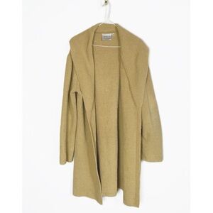 Kashwere Womens Cozy Open Cardigan Sweater Camel color size L